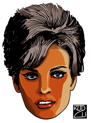 Raquel Welch art sample